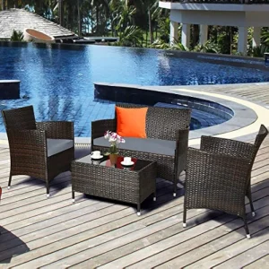 Wicker Conversation Set